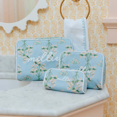 3-Piece Patterned Toiletry Bag | Weezie Towels