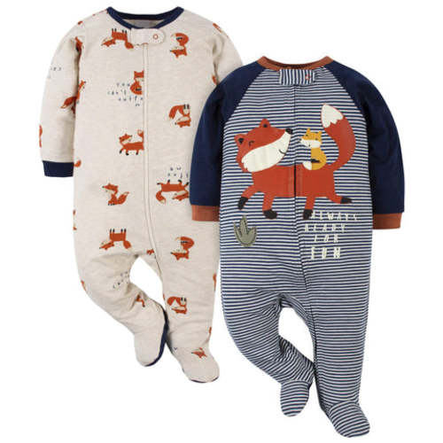 2-Pack Baby Boys Fox Sleep & Plays