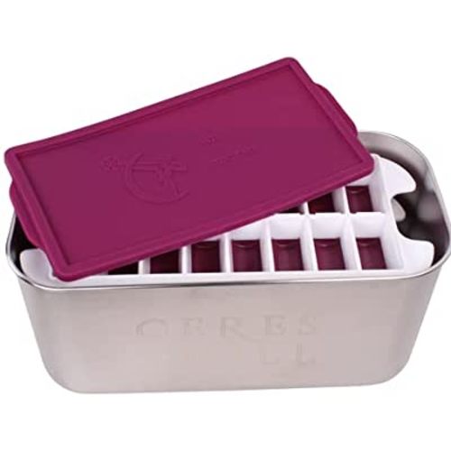 Ceres Chill The Milkstache Luxe Reusable Breastmilk Freezer Storage Container, (Stainless Steel)