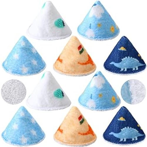 Suhine 10 Pcs Baby Boy Pee Shield Diaper Changing Accessory Reusable Pee Covers Baby Boy Cap for Newborn Boys(Classic (without Lanyard))