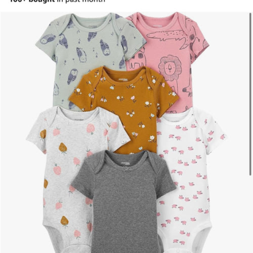 Simple Joys by Carter's Baby Girls' 6-Pack Sleeveless Bodysuit