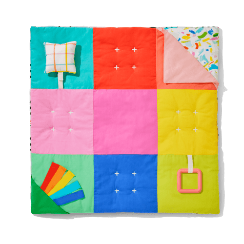 Lovevery, Anytime Activity Mat, On-The-Go Play Mat for Baby, Play Mat for Tummy Time, Lightweight, Easy to Store and Travel, 0+ Months