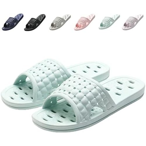 Shower Shoes Quick Dry Non-Slip Bathroom Slippers for Men Women Dorm Home Slides