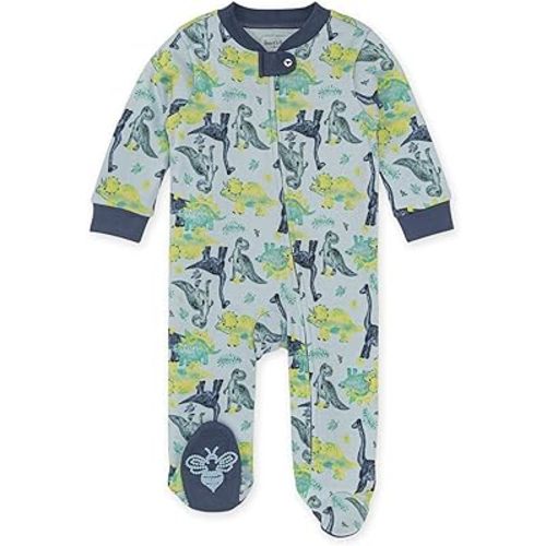 Burt's Bees Baby Boys' Sleep and Play Pjs, 100% Organic Cotton One-piece Zip Front Romper Jumpsuit Pajamas