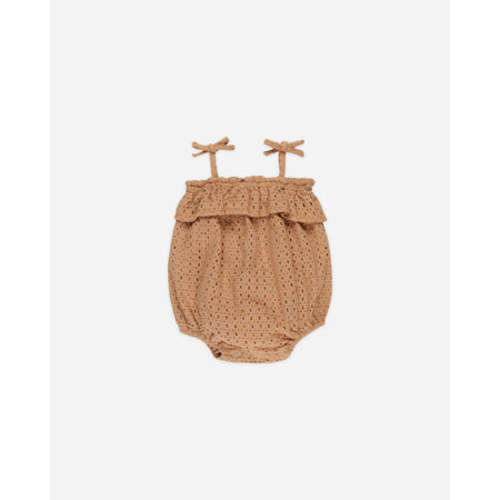 Ruffle Romper || Grapefruit 0-3 months