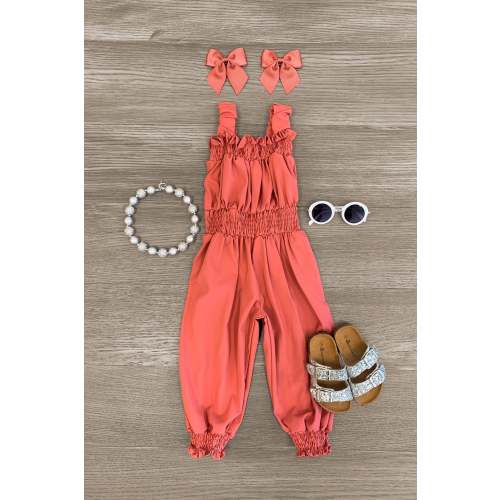 Rose Pink Cinch Jumpsuit