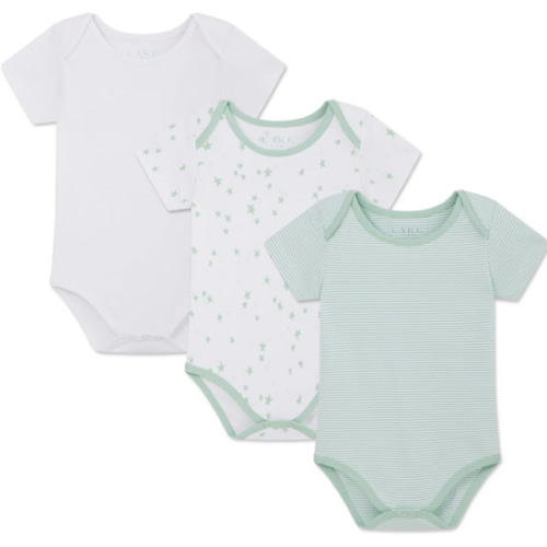 LAKE | Baby | Pima Cotton Pajamas | Parisian Green Baby Bodysuit Bundle