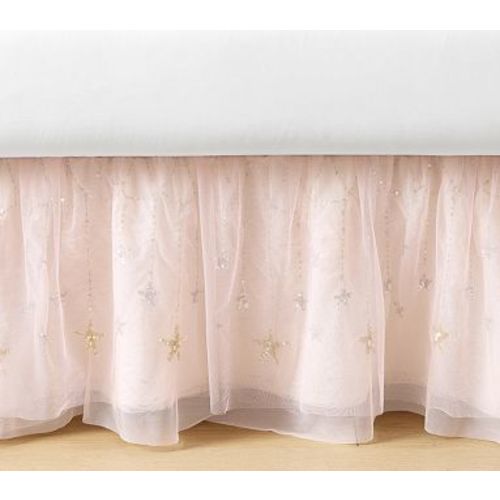 Tutu du Monde Sequined Tulle Crib Skirt , Blush&nbsp;