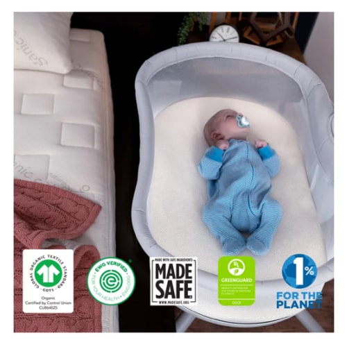Organic Breathable Bassinet Mattress for Halo Bassinets (New)