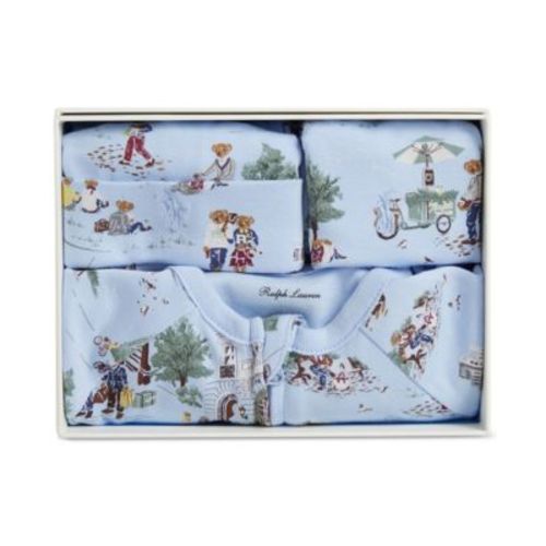 Baby Boys Cotton Coverall Set