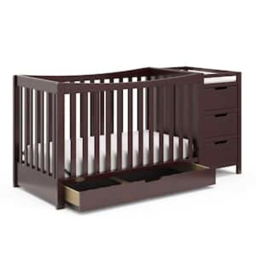 Remi Espresso 4-in-1 Convertible Crib and Changer