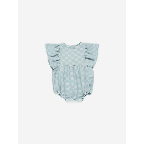 Kalea Romper || Blue Check
