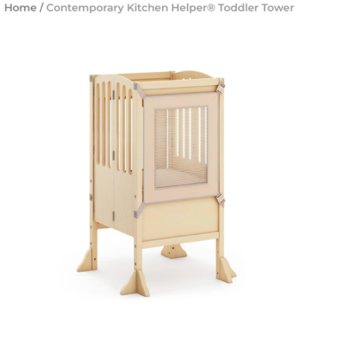 Contemporary Kitchen Helper® Toddler Tower | natural wood