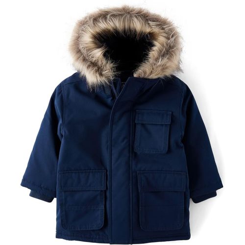 The Children's Place Baby Boys' And Toddler Water and Wind Resistant Hooded Zip Front Parka Jacket