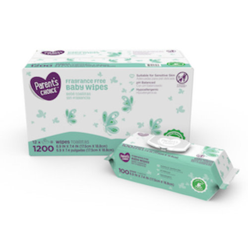 Parent’s Choice Fragrance Free Baby Wipes, 1200 count