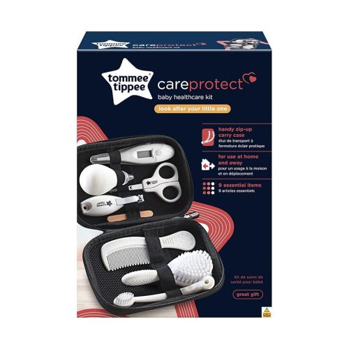 Tommee Tippee Baby Healthcare and Grooming Kit, 9X Essential Newborn Care Items for Home and Travel, Wipe-Clean and Waterproof Travel Case : Amazon.com.au: Baby