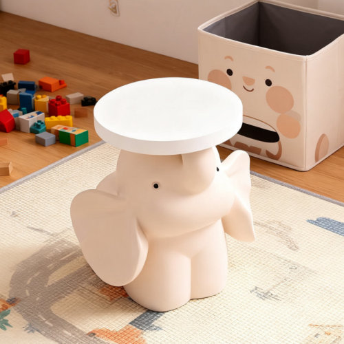 Indigo Safari Cute Elephant Shaped Side Table, Whimsical Resin Animal End Table With Tray Top, Living Room Playroom Decor & Perfect Gift For All Ages | Wayfair