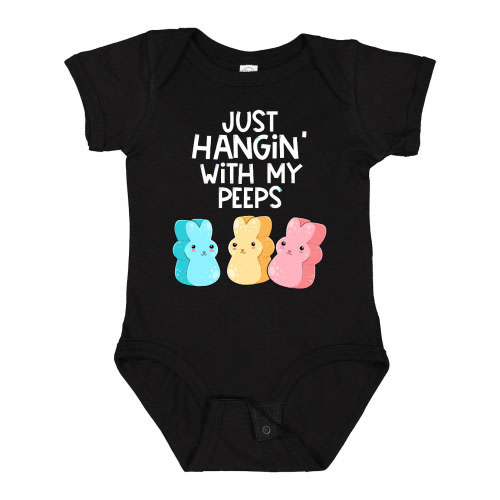 Inktastic Easter Hangin' with My Peeps! Boys or Girls Baby Bodysuit