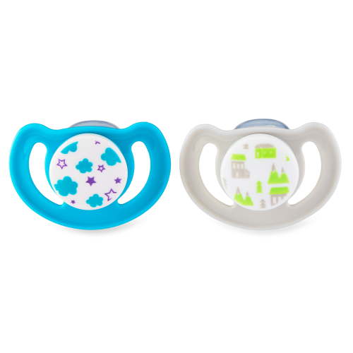 Parent's Choice Orthodontic Vent Pacifier 2pk, 18+ Months, Unisex, Gray Teal HSA/FSA Eligible