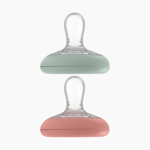 Tommee Tippee Closer To Nature Breast-Like Pacifier - Tigerlily & Sage, 0-6 Months, 2