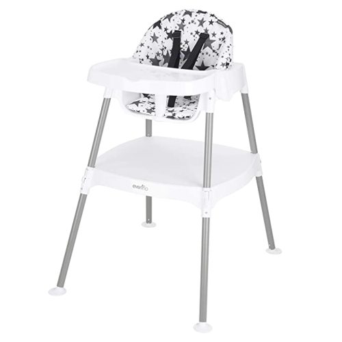 Evenflo 4-in-1 Eat & Grow Convertible High Chair,Polyester - Pop Star Gray