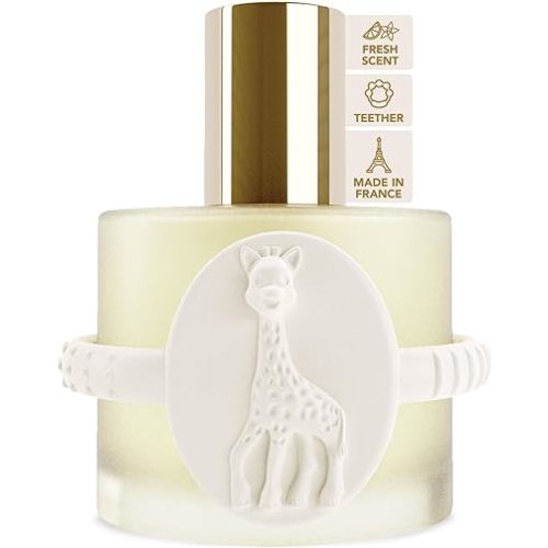 Sophie la girafe Eau de Soin (Scented Skincare Water) | Includes Sophie Teether | Alcohol Free | Nostalgic Childhood Scent of Orange Blossom & Vanilla (50 ml or 1.7 fl oz)