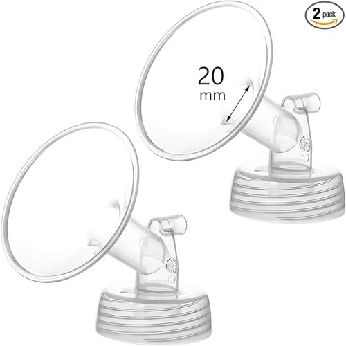 20mm Flange Compatible with Spectra S1 S2 9 Plus Synergy Gold Breastpump Replacement to Spectra Pump Parts and Flange; Not Original; Replaces Shield