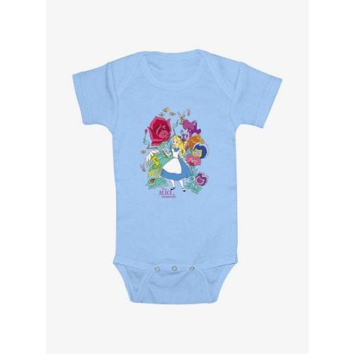 Disney Alice In Wonderland Classic Floral Forest Infant Bodysuit