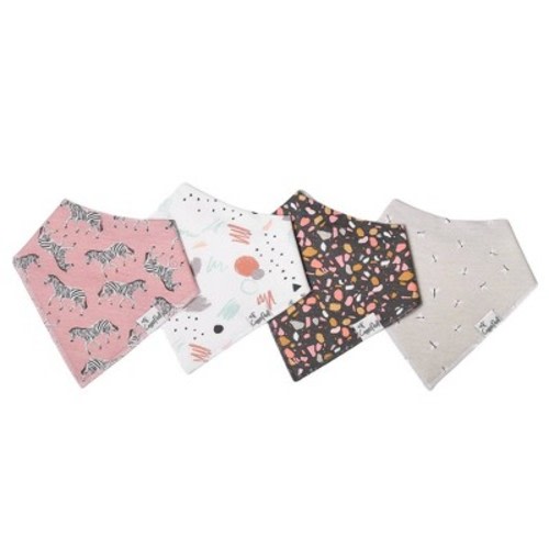 Copper Pearl Bandana Bib Set - Zella - 4pc