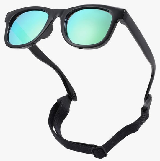 COASION Bendable Polarized Soft Baby Sunglasses with Strap Age 0-24 Months