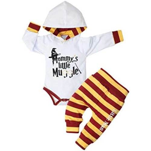 Fommy Newborn Baby Boy Clothes Plaid Letter Print Long Sleeve Hoodies + Long Pants 2PCS Fall Winter Outfits Set