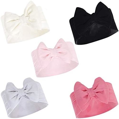 Hudson Baby Cotton and Synthetic Headbands, Size 0-24 Months