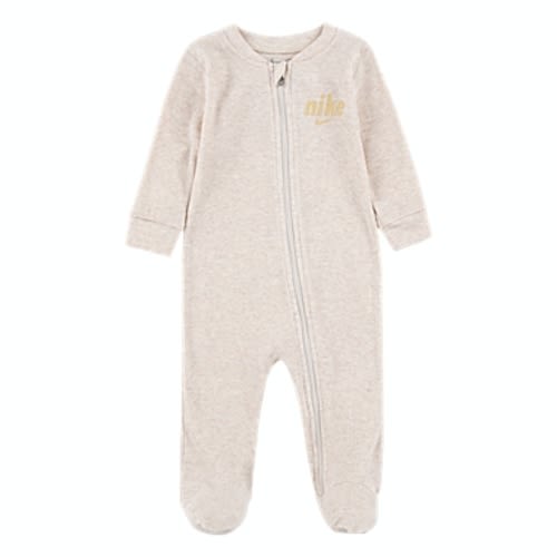 Nike® Newborn Ribbed Zip-Up Footed Coverall in