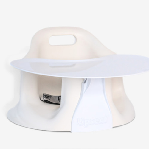 Upseat Baby Floor & Booster Seat with Tray - Coconut