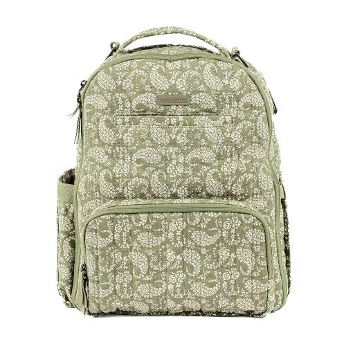 JuJuBe x Sazan Hendrix - New Classic Diaper Bag Backpack with Portable Changing Pad, Stroller Straps, Large Travel Backpack for carrying Baby Bottles, Wipes, Diapers, Pacifiers, Paisley Floral