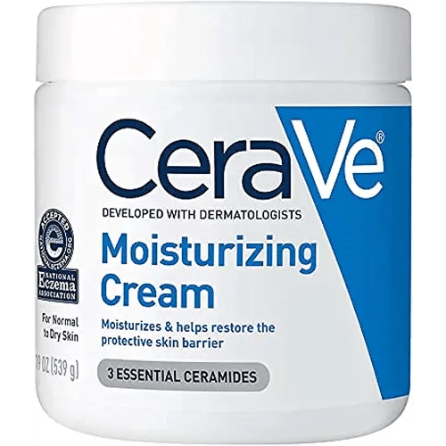 CeraVe Moisturizing Cream | Body and Face Moisturizer for Dry Skin | Body Cream with Hyaluronic Acid and Ceramides | Hydrating Moisturizer | Fragrance Free Non-Comedogenic | 19 Ounce