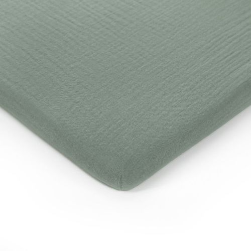 Muslin Fitted Bassinet Crib Sheet, Extra Soft 100% Muslin Cotton Bassinet Sheets By Comfy Cubs - Fern