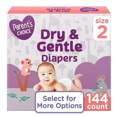 Parent's~Choice Dry & Gentle Diapers Size 2
