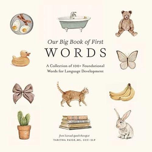 Our Big Book of First Words: A Collection of 100+ Foundational Words for Language Development (Our Little Adventures Series)