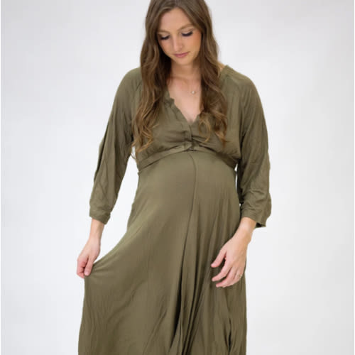 Amelia Labor & Postpartum Gown in Sage – Lila
