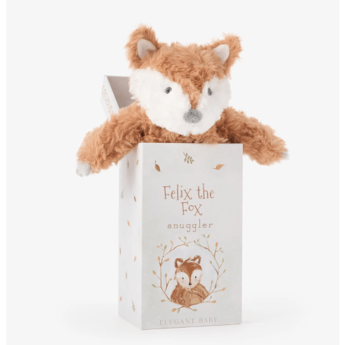 Felix Fox Snuggler Plush Security Blanket w/ Gift Box – Elegant Baby