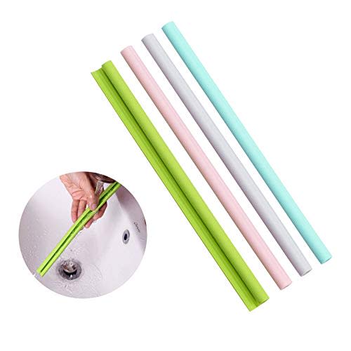 Reusable Silicone Straws - Openable & Washable, Easy to Clean, Straight Smoothie Straws - 4 Pcs, BPA Free, Eco-Friendly, Cold & Hot Compatible