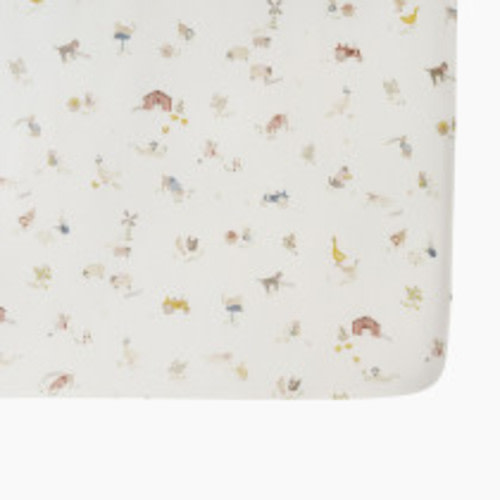 Pehr Brushed Organic Cotton Crib Sheet - On The Farm