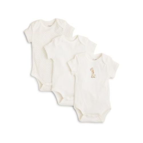 Unisex Giraffe Bodysuit, 3 Pack - Baby
