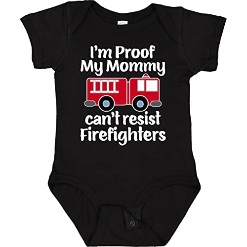 inktastic Firefighter Daddy Baby Fireman Baby Bodysuit