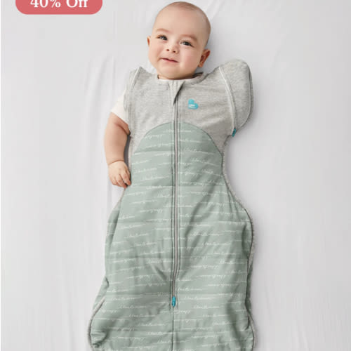 Swaddle Up™ Transition Bag 2.5 TOG (61-68°F) Olive Dreamer Quilted Cotton