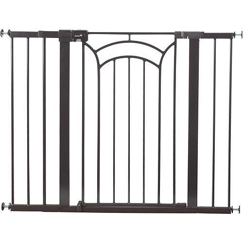 Safety 1st Easy Install Baby Gates for Doorways, Tall & Wide, Décor Easy Install, Pressure Mount Fastening, No Drilling