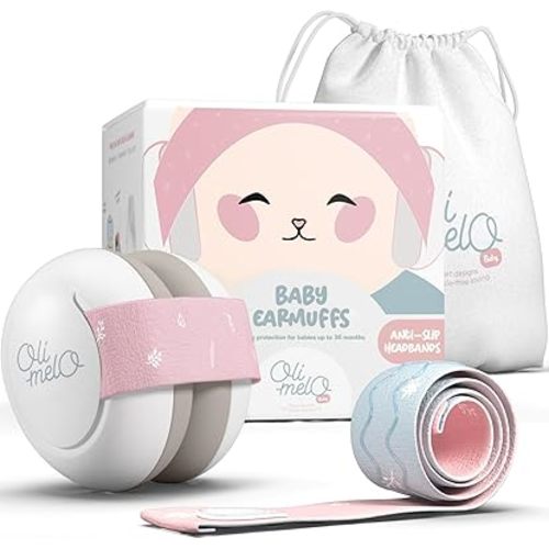 Baby Ear Muffs Noise Protection : Noise Cancelling Headphones up to 34 dB ANSI certified - Adjustable non-slip headbands - Ear Protection for babies, Infant earmuffs & Newborn up to 36 months