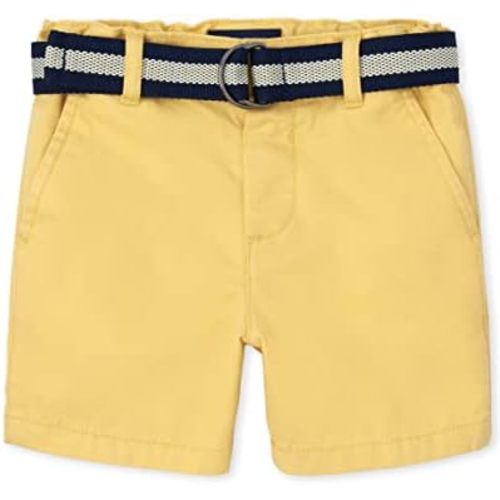 The Children's Place Baby Boys' and Toddler Twill Belted Chino Short