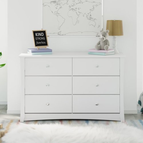 Storkcraft Crescent 6 Drawer Double Dresser & Reviews | Wayfair
